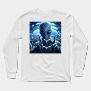 extra terrestrial heart Long Sleeve T-Shirt